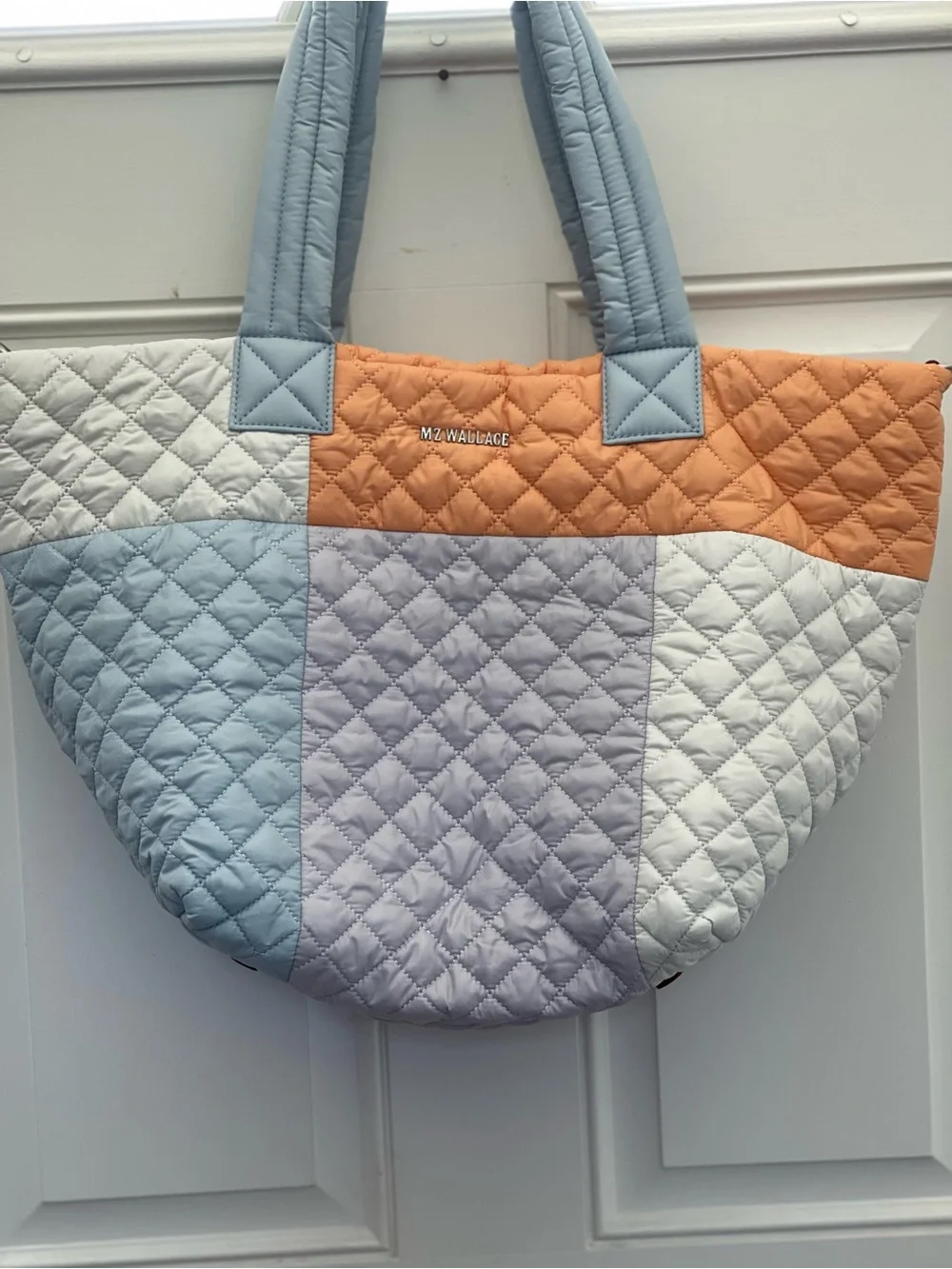 MZWALLACE medium metro tote deluxe in beautiful pastels.